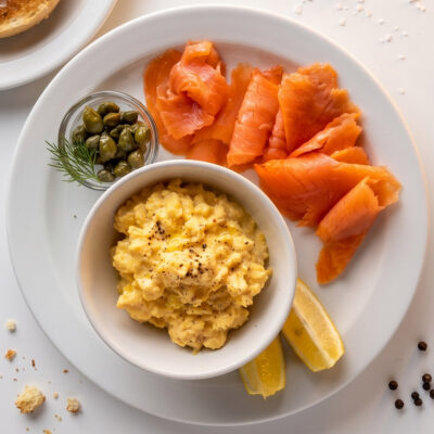 Yummy Smoked Salmon Bagel
