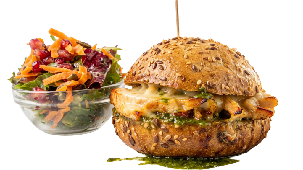 The Good Stuff Cafe's Chicken and Pesto Sandwich