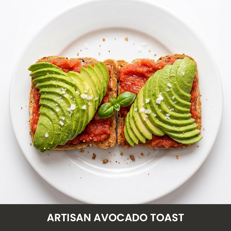 Artisan avocado toast, a Nerja brunch favourite