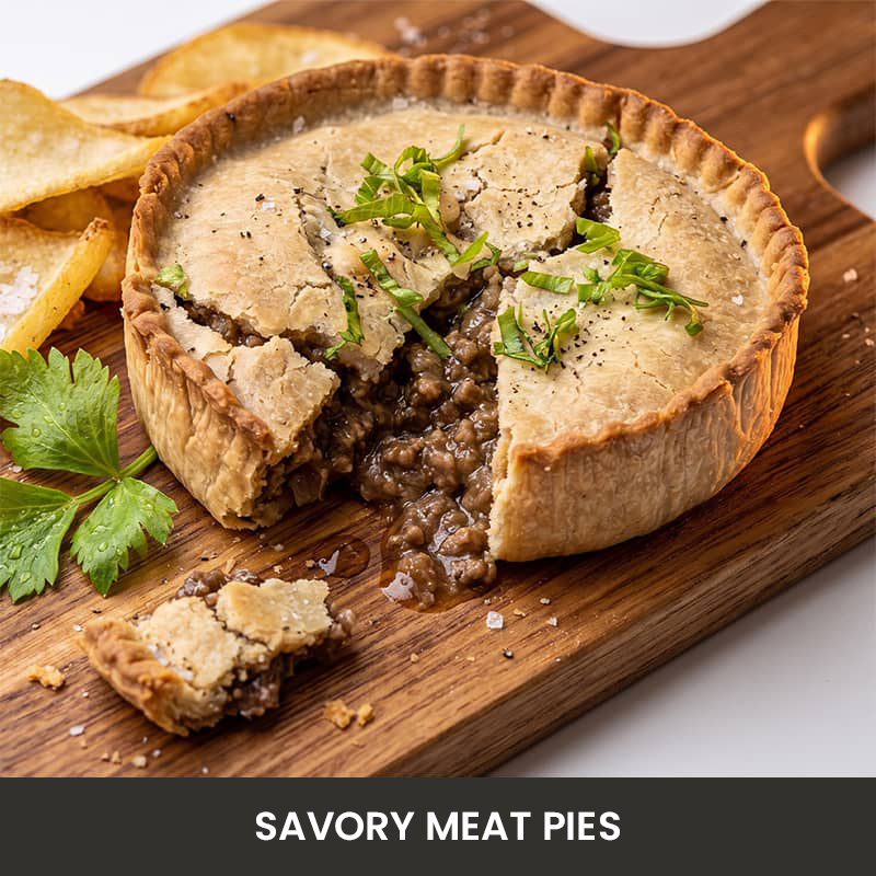 Savory homemade meat pies baked in-house in Nerja