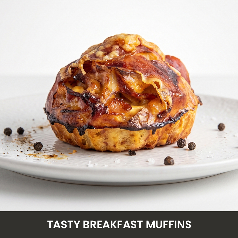 Tasty breakfast muffins, freshly baked at The Good Stuff Café